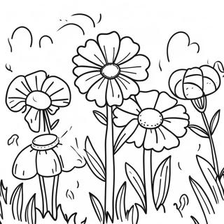 Page A Colorier De Jardin De Soucis Lumineux 41560-34488