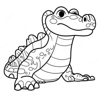 Page A Colorier De Vector Le Crocodile 41599-34516