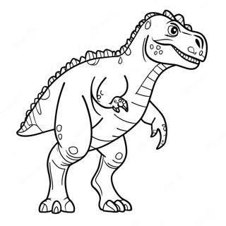 Page A Colorier Du Dinosaure Carnotaurus 41619-34535