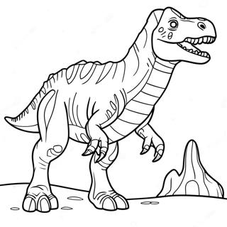 Page A Colorier Du Dinosaure Carnotaurus 41619-34536