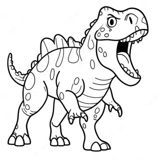 Page A Colorier Du Carnotaurus Rugissant 41620-34530