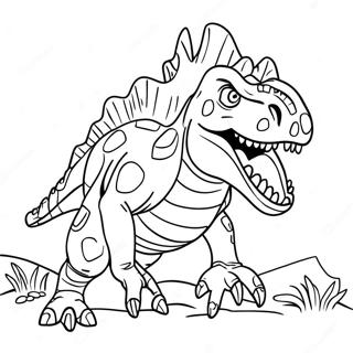 Page A Colorier Du Carnotaurus Rugissant 41620-34531