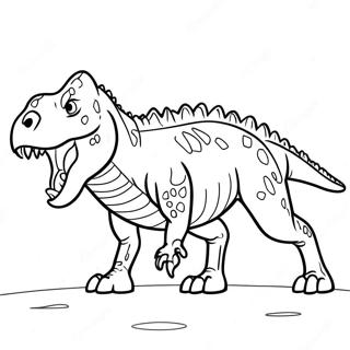 Page A Colorier Du Carnotaurus Rugissant 41620-34532