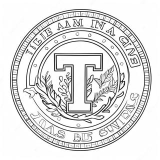 Page A Colorier Du Logo De Texas Am 41689-34595