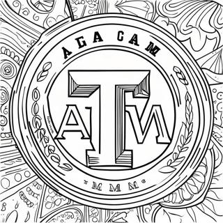 Page A Colorier Du Logo De Texas Am 41689-34596