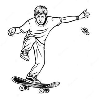 Tony Hawk Pages À Colorier