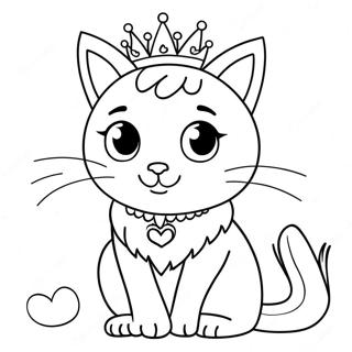 Page A Colorier De La Princesse Chat 41749-34631