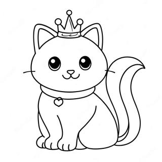 Page A Colorier De La Princesse Chat 41749-34632