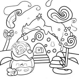 Page A Colorier De Laventure Fantaisiste De Candyland 4181-3374