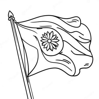 Page A Colorier Du Drapeau Indien 41829-34702