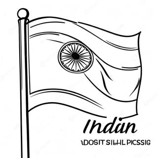 Page A Colorier Du Drapeau Indien 41829-34703