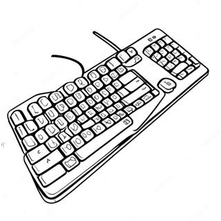 Page A Colorier Du Clavier Dordinateur Colore 41910-34770