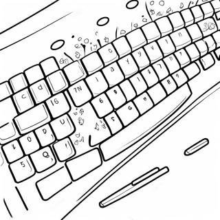 Page A Colorier Du Clavier Dordinateur Colore 41910-34771