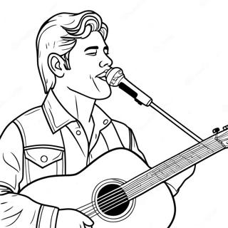 Page A Colorier De Zach Bryan En Performance Sur Scene 41960-34811