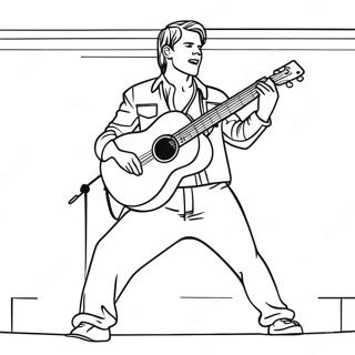 Page A Colorier De Zach Bryan En Performance Sur Scene 41960-34812