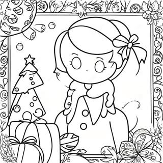 Noël Preppy Pages À Colorier