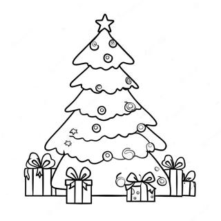 Page A Colorier Arbre De Noel Festif 41990-34833