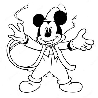 Page A Colorier Mickey Le Sorcier Magique En Action 42141-34952