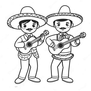 Mariachi Pages À Colorier