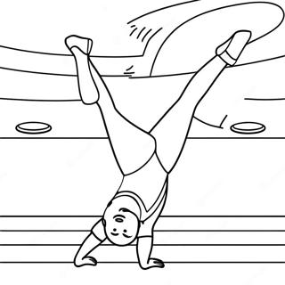 Gymnastique Pages À Colorier