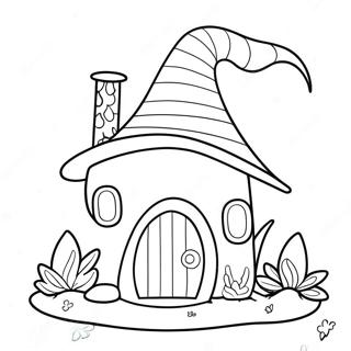 Page A Colorier Maison De Gnome Fantaisiste 42221-35009