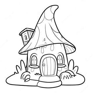 Page A Colorier Maison De Gnome Fantaisiste 42221-35010