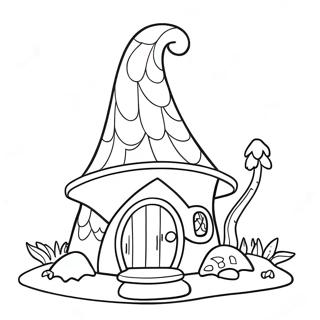 Page A Colorier Maison De Gnome Fantaisiste 42221-35012