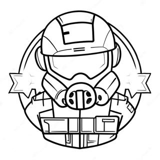 Page A Colorier Logo Rainbow Six Siege 42240-35031