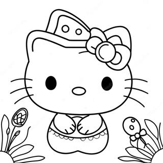 Pâques Hello Kitty Pages À Colorier