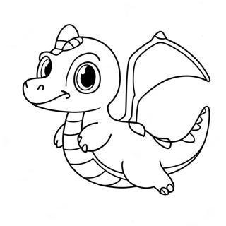 Page A Colorier De Cute Dragonite En Vol 42301-35086