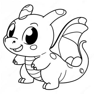 Page A Colorier De Cute Dragonite En Vol 42301-35087