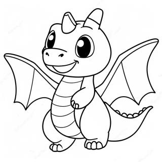 Page A Colorier De Cute Dragonite En Vol 42301-35088