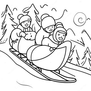 Luge Pages À Colorier