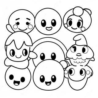 Page A Colorier Des Personnages Emoji Disney Heureux 42381-35137