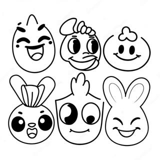 Page A Colorier Des Personnages Emoji Disney Heureux 42381-35322