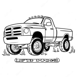 Page A Colorier Dun Camion Dodge Sureleve 42390-35325