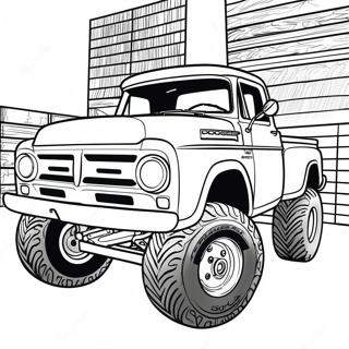 Page A Colorier Dun Camion Dodge Sureleve Personnalise 42391-35147