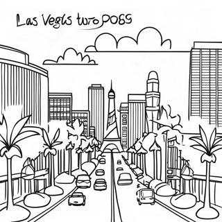 Page A Colorier Du Strip De Las Vegas 42421-35172