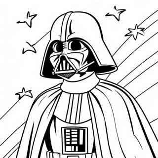 Darth Vader Dans Une Page A Colorier De Bataille Epique 42441-35365