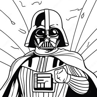 Darth Vader Dans Une Page A Colorier De Bataille Epique 42441-35368