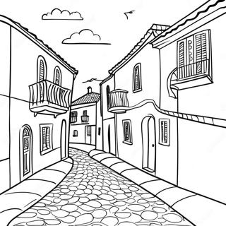 Page A Colorier Dun Charmant Village Portugais 42491-35209