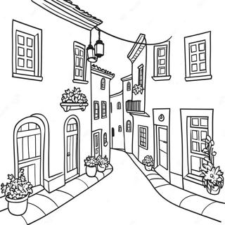 Page A Colorier Dun Charmant Village Portugais 42491-35212