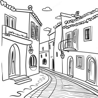 Page A Colorier Dun Charmant Village Portugais 42491-35409