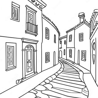 Page A Colorier Dun Charmant Village Portugais 42491-35412