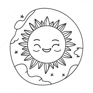 Page A Colorier Soleil Du Solstice Dete 42551-35246