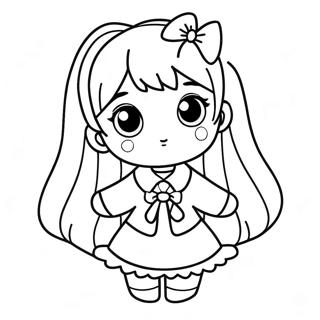 Page A Colorier Komi Shouko Dans Une Tenue Mignonne 42572-35267