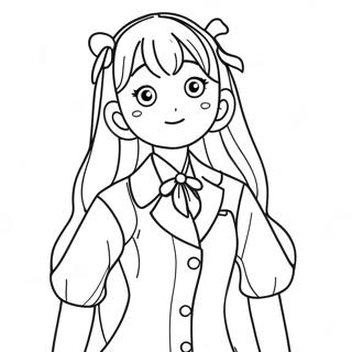 Page A Colorier Komi Shouko Dans Une Tenue Mignonne 42572-35462