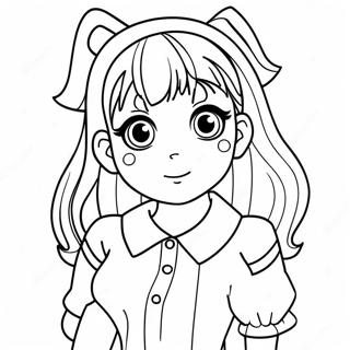 Page A Colorier Komi Shouko Dans Une Tenue Mignonne 42572 35464