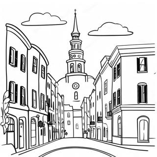 Page A Colorier Du Charmant Horizon De Charleston 42612-35499