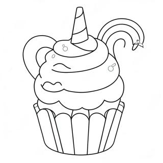 Page A Colorier De Cupcake Licorne 42661-35535